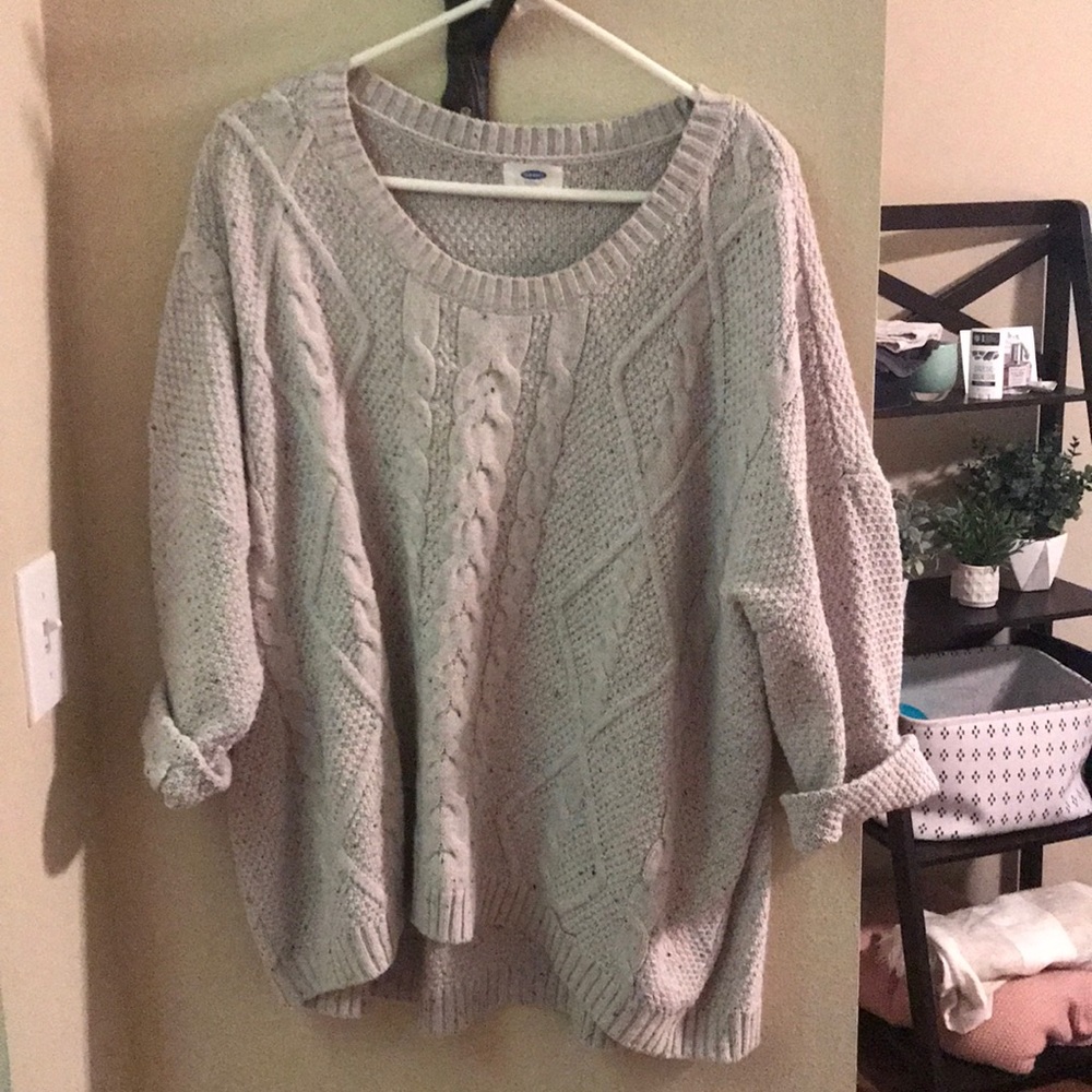 Cable knit sweater